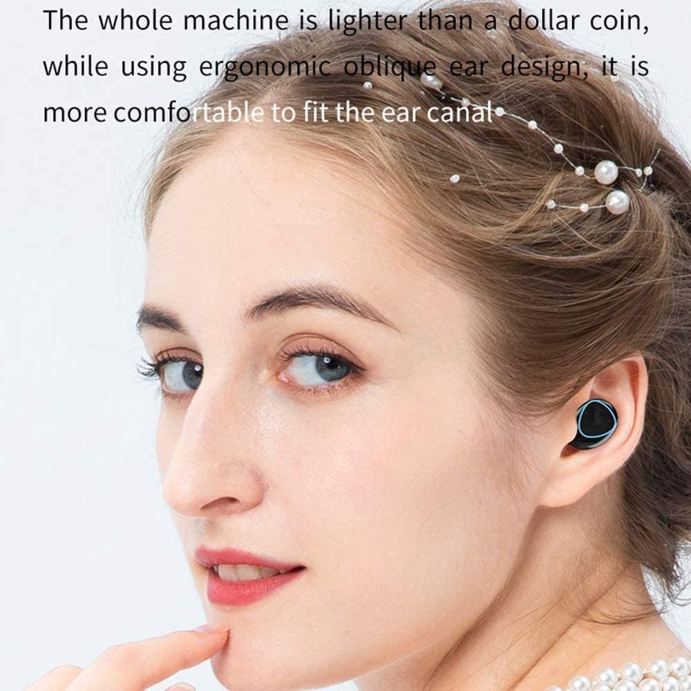 6644 Newest Wireless In Ear Earbuds Bluetooth 5.0 Headphones Mini Stereo Earbuds Sport Headset Bass Sound Built-in Micphone Wukusy
