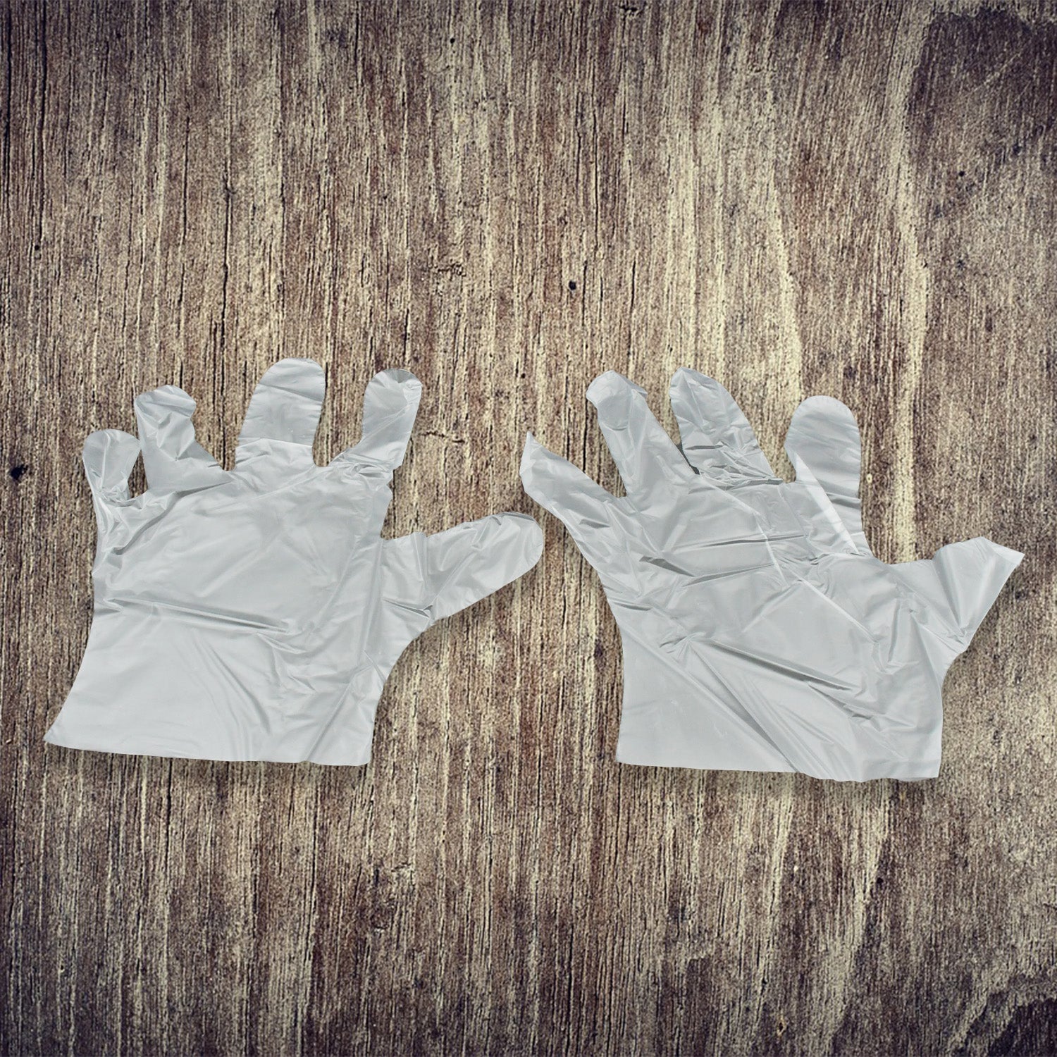 0665 Large Size Plastic Transparent Disposable Clear Plastic Hand Gloves For Home Kitchen Hotels Hospitals Clinics Beauty Parlor Saloons (100 Pcs) Wukusy