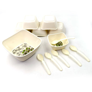 2735 13 Pc Pudding Set Used As A Cutlery Set For Serving Food Purposes And Sweet Dishes And All In All Kinds Of Household And Official Places Etc. Wukusy