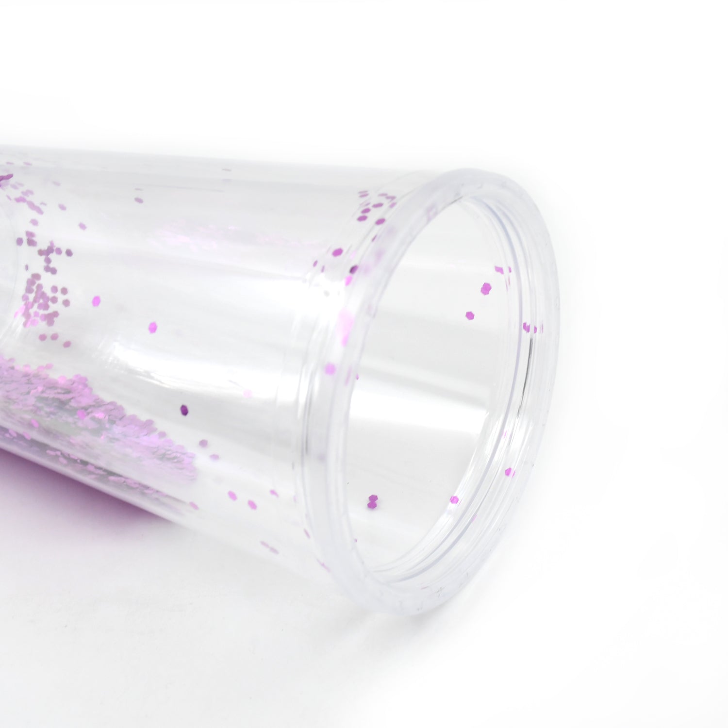 13131 High Quality Plasticcreative Cold Drink Cup  Tumble Reusable Tea Coffee Tumbler With Lid And Straw Double Wall Plastic Drinking Sport Bottletravel Tumbler (1 Pc  Mix Color) Wukusy