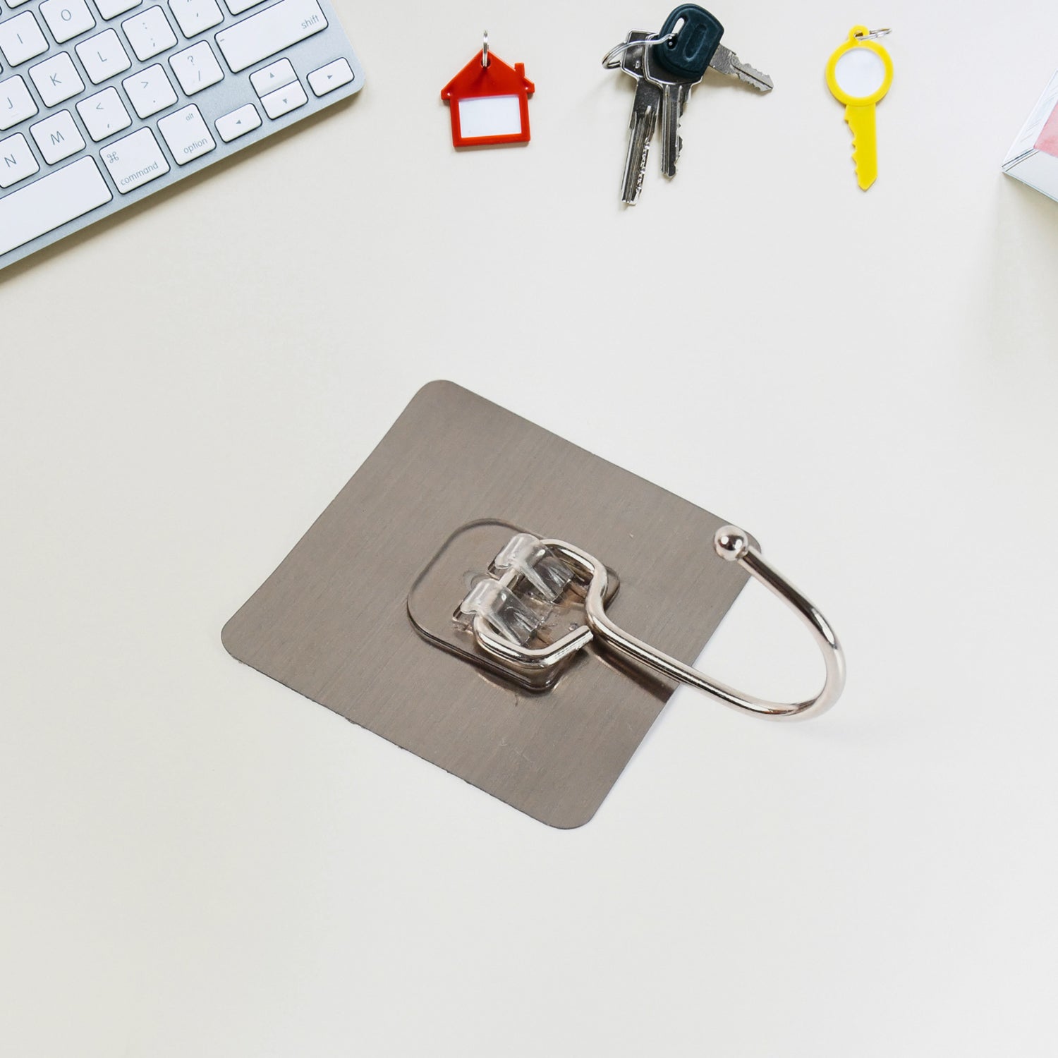 Large Stainless Steel Self Adhesive Wall Hooks (1 Pc) Wukusy