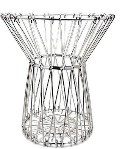 3040 Multipurpose Fruit Basket Stainless Steel Wire Bowl Foldable Basket For Vegetable  Fruits  Dining Wukusy