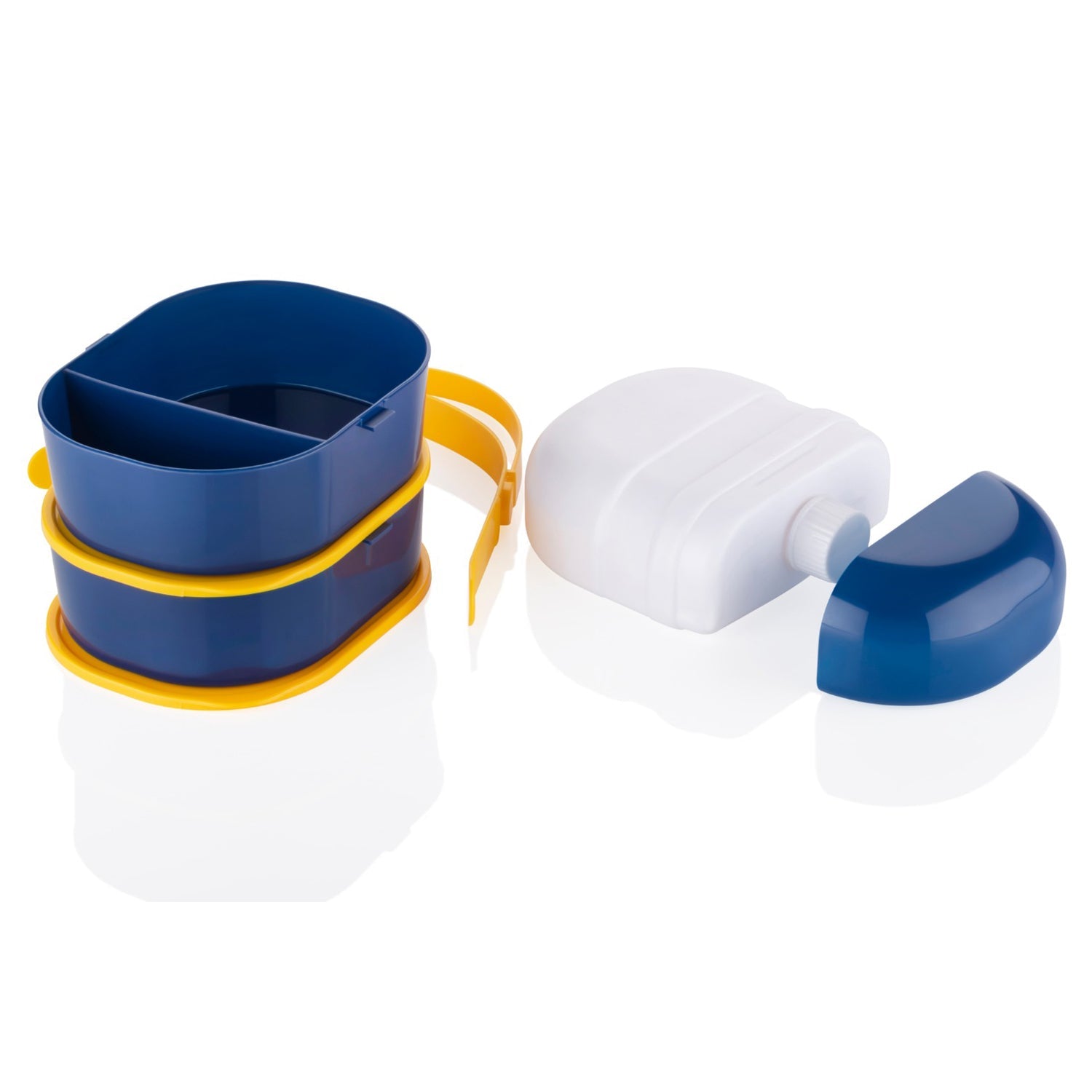 7158 Mr. Chef Smart Lunch Box Capsule Shape Strap-on Lunch Box With Water Bottle And Handle Wukusy