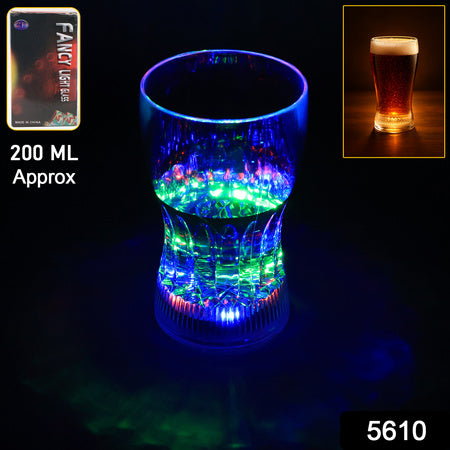 Plastic Fancy Led Light Glass 200 Ml (1 Pc) Wukusy