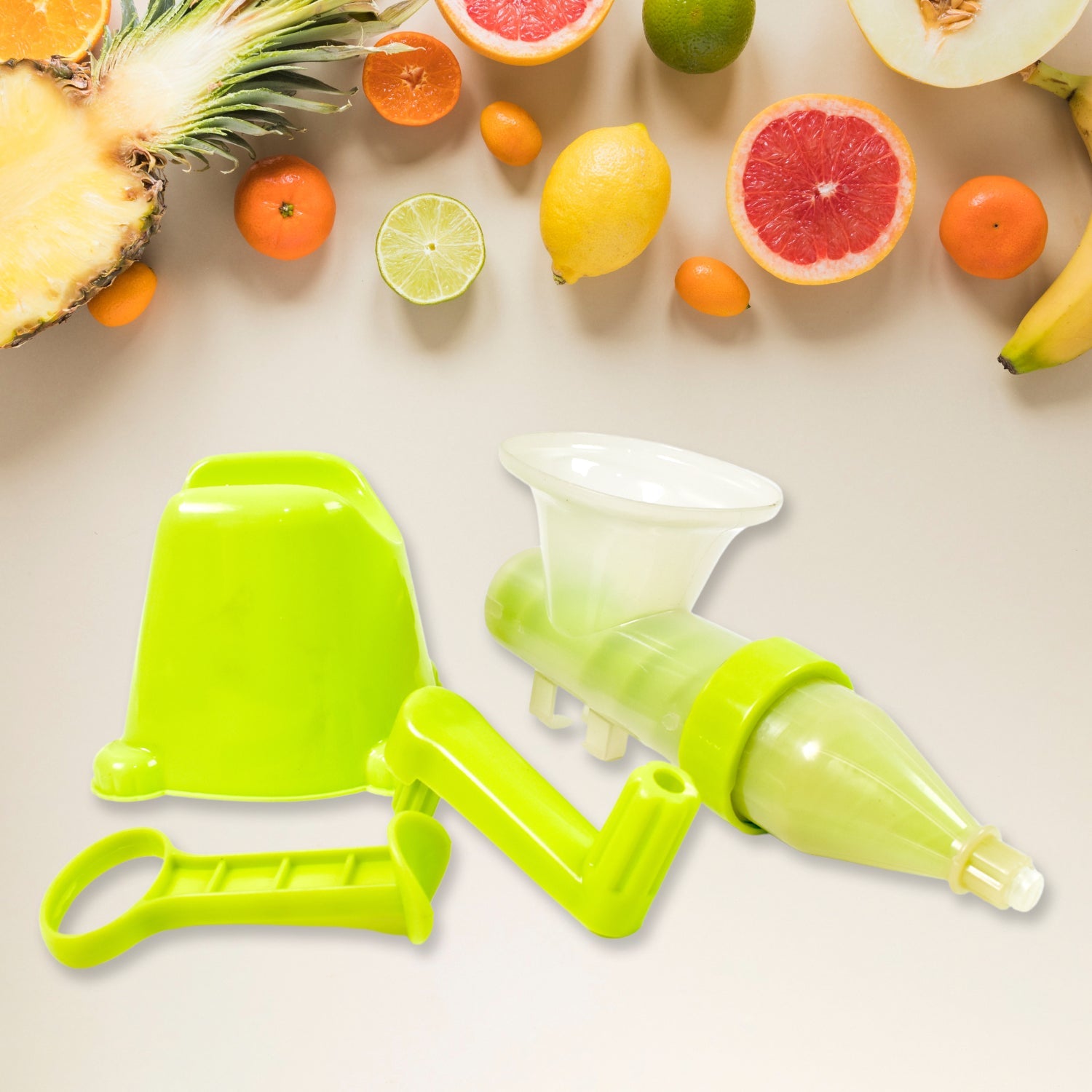 Manual Juicer Modern Plastic Fruit And Vegetable Juicer (1 Pc  Bowl Not Included) Wukusy