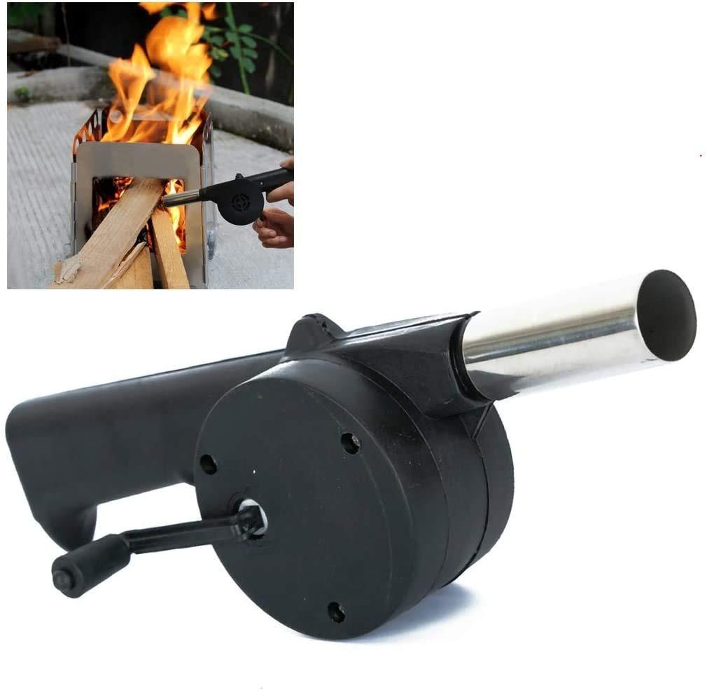 2282 Portable Hand Crank Air Blower Fan For Charcoal Grill Bbq Wukusy