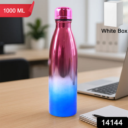 Stainless Steel Water Bottle (Approx 1000ml  1 Pc) Wukusy