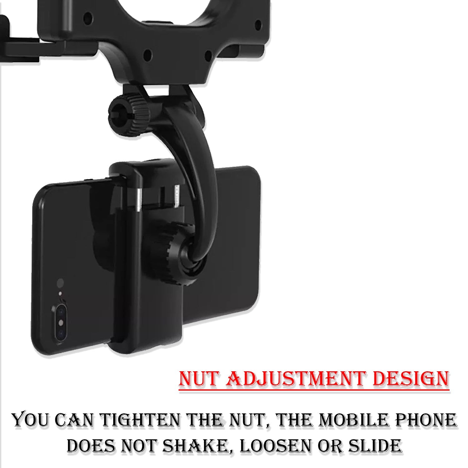 6279 Rear View Mobile Holder Universal Vehicle Rear View Mirror Mobile Phone Mount Stand Wukusy
