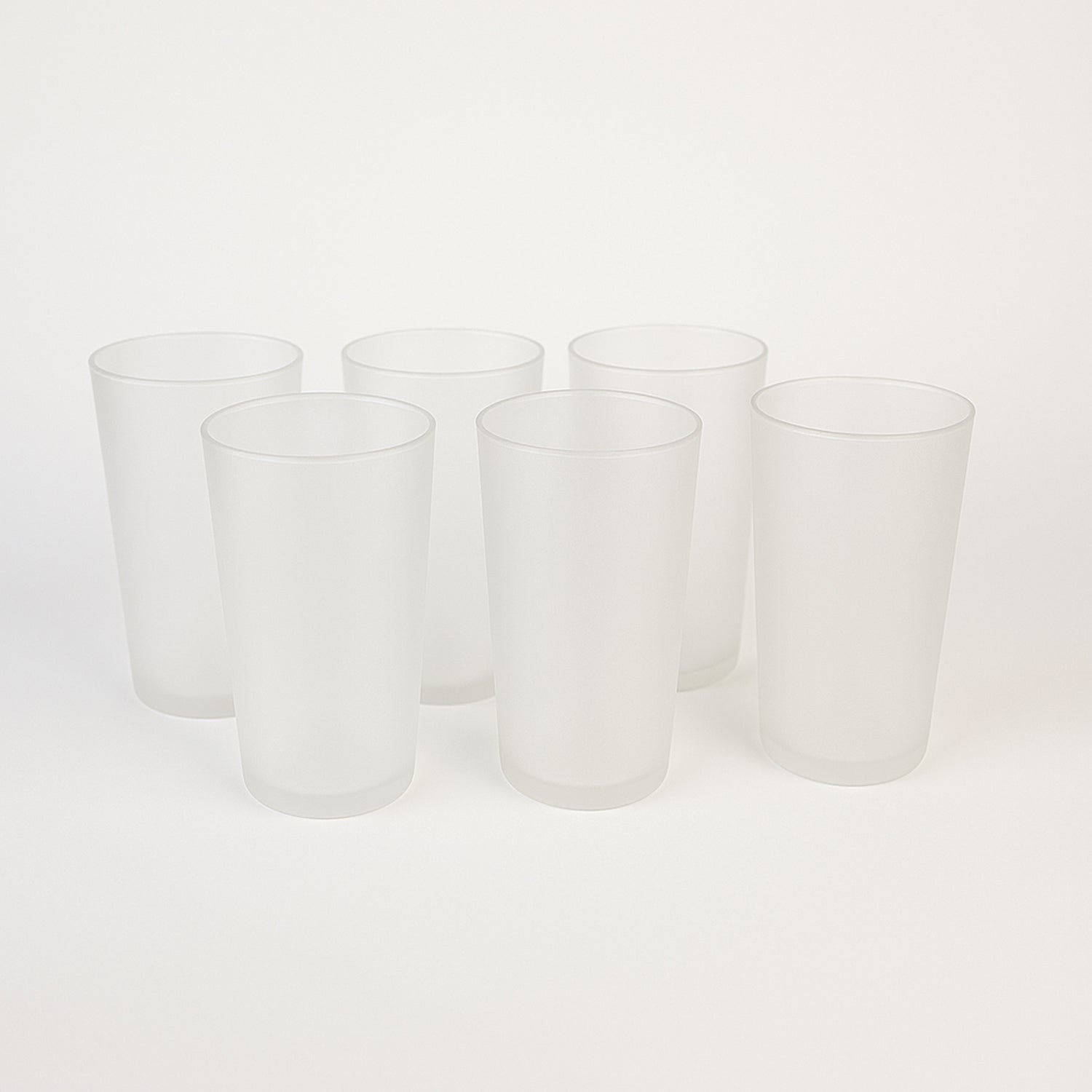 Matt Finish Glass Tumbler Set (Approx 300ml  6 Pc) Wukusy