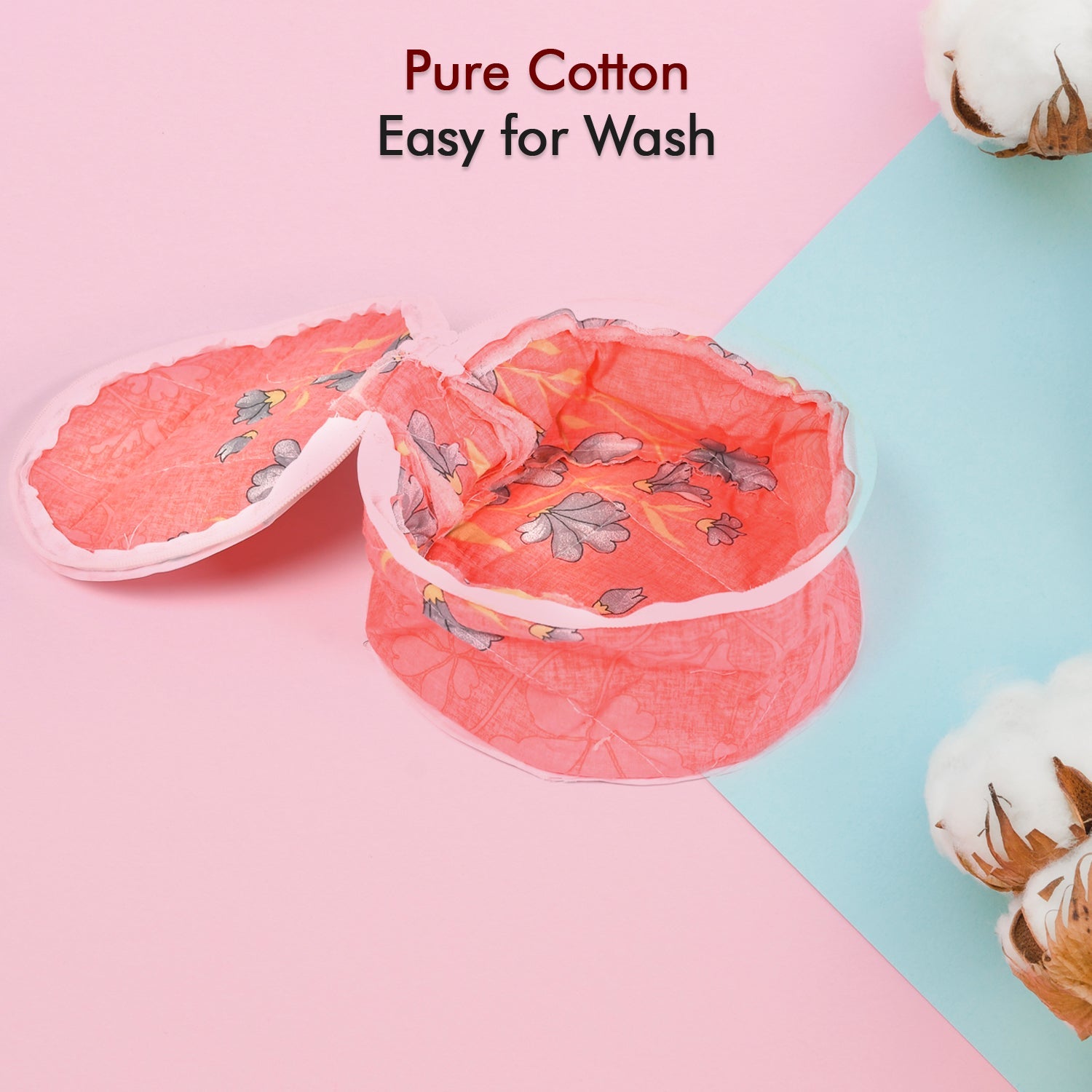 5315 Hot Chapatti Box  Roti Cotton Cloth Casserole  Basket  Washable  Roti Rumals With Multi Color Wukusy