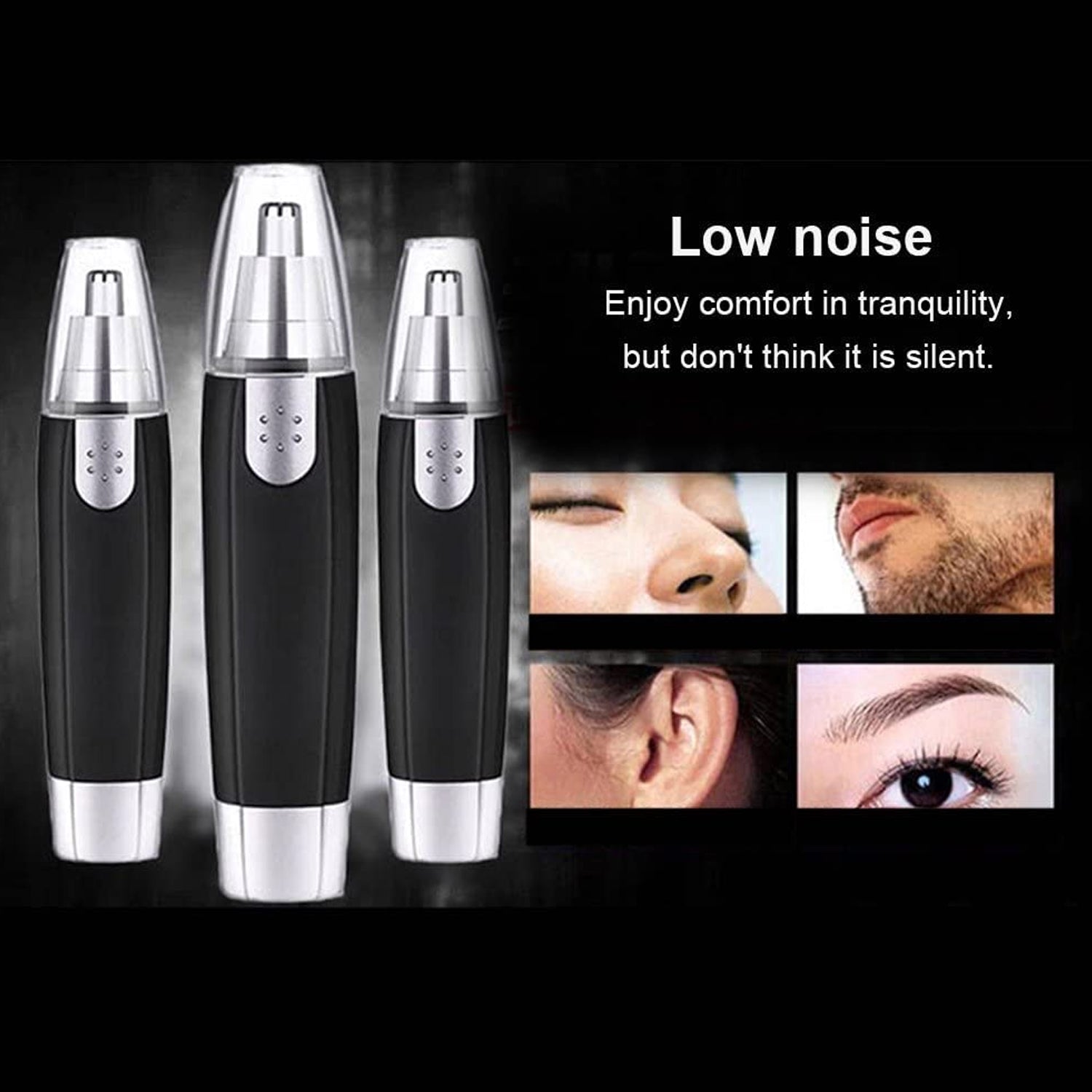 6003 Sharp New Ear And Nose Hair Trimmer Professional Heavy Duty Steel Nose Clipper Battery-operated. Wukusy