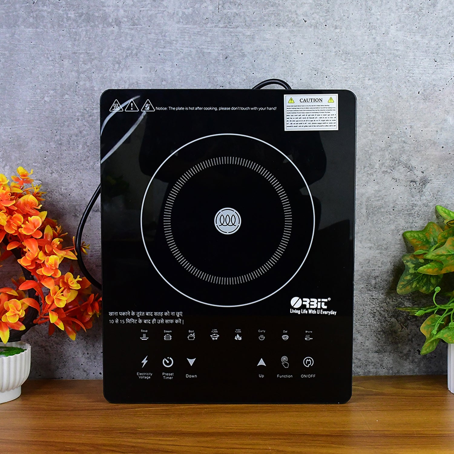 Orbit Touch Control And Multiple Cooking Induction Cooker - 2000w Wukusy