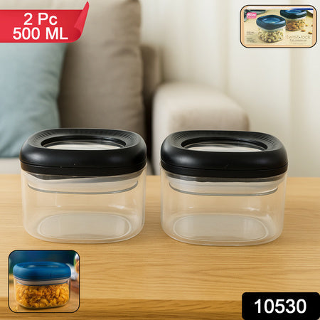 Supermom Plastic Twist  Lock Storage Container Set (500ml  2 Pc ) Wukusy