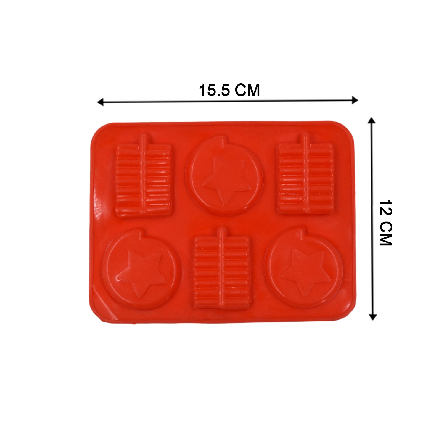 4882 6cavity Chocolate Mould Tray  Cake Baking Mold  Flexible Silicon Ice Cupcake Making Tools Wukusy