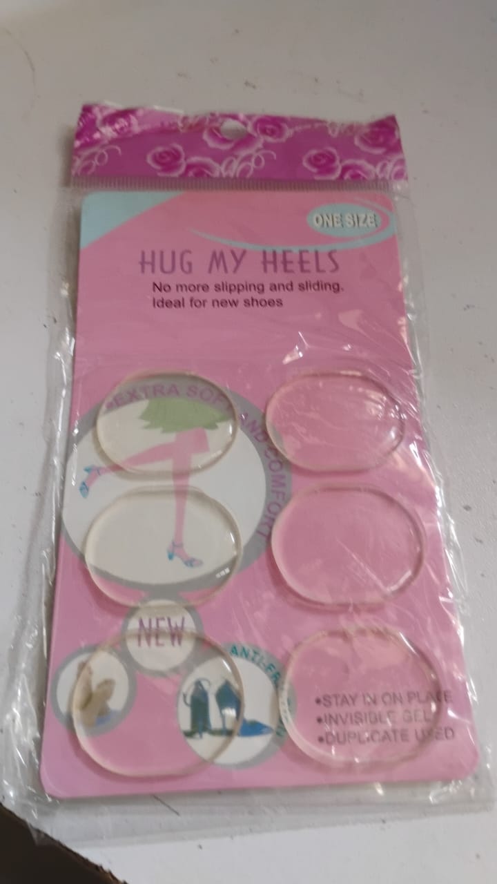Silicone Shoe Insoles Pads Mat Silicone Heel Pads (1 Pair) Wukusy