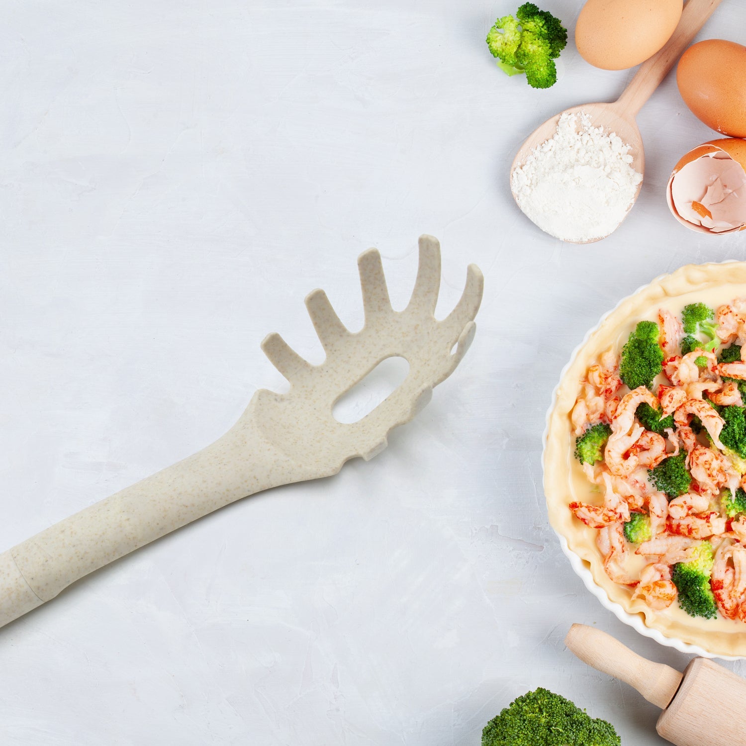 Plastick Kitchen Accessories Whisk  Pasta Spoon  Soup Spoon Heat Resistant  Non Stick Spoons Kitchen Cookware Items  (1 Pc ) Wukusy