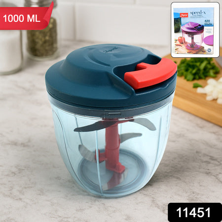 Apex Speed-x Hand-powered Vegetable Chopper (1000 Ml) Wukusy