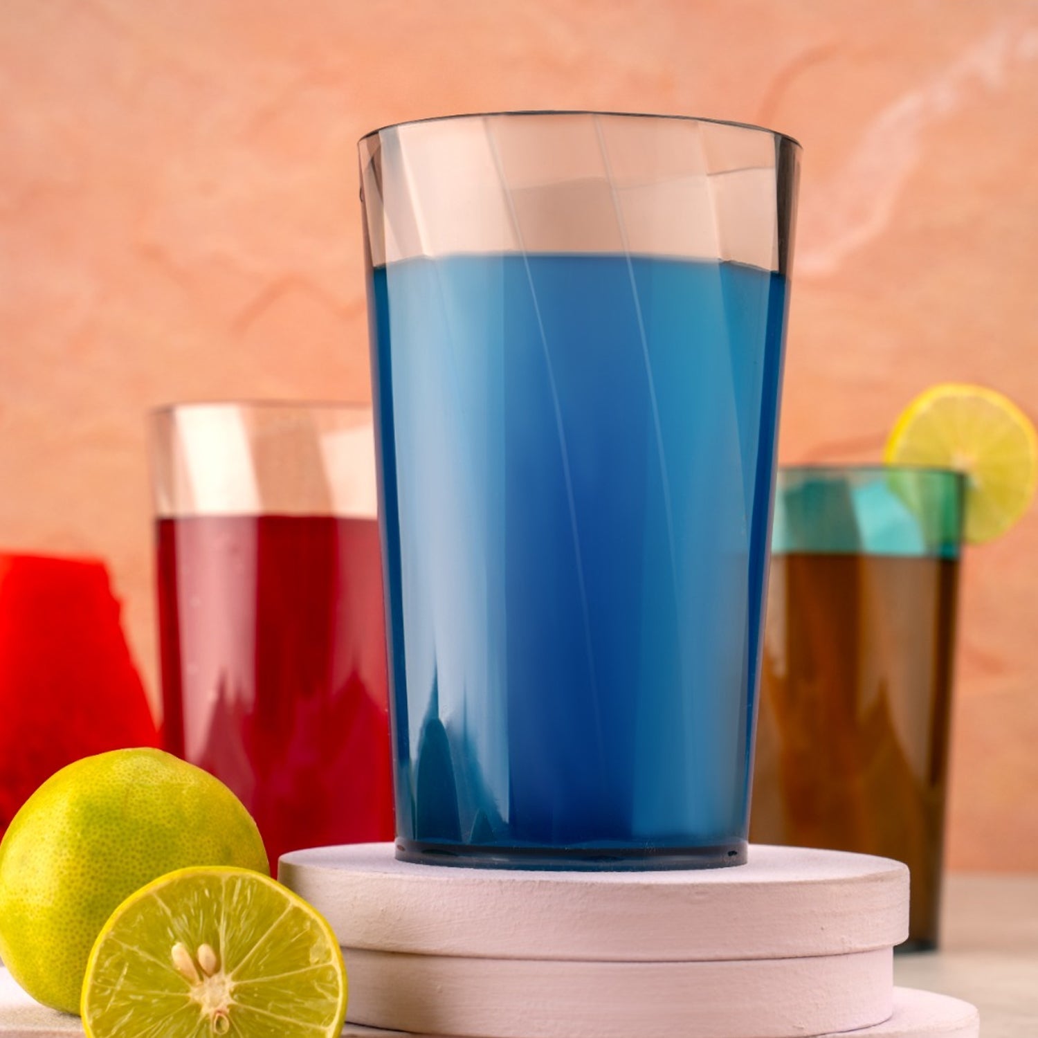 2353 Premium Juice And Water Glasses Set Of 6 Transparent 300ml Drinking Water Glasses Stylish  Crystal Square Highball Glasses For Water Juice  Cocktails Glass Set Of 6 For Water Wukusy