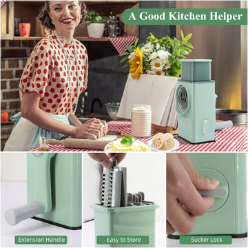 5775 Stainless Steel Vegetable Chopper Veg Chopper And Dicer With 6 Blades  Brush Kitchen Multifunctional Mandoline Vegetable Slicer For Veggies Onion Garlic Potatoes Fruits Cookie Oreo Vegetable Cutter Stable Suction Base For Home Kitchen Wukusy