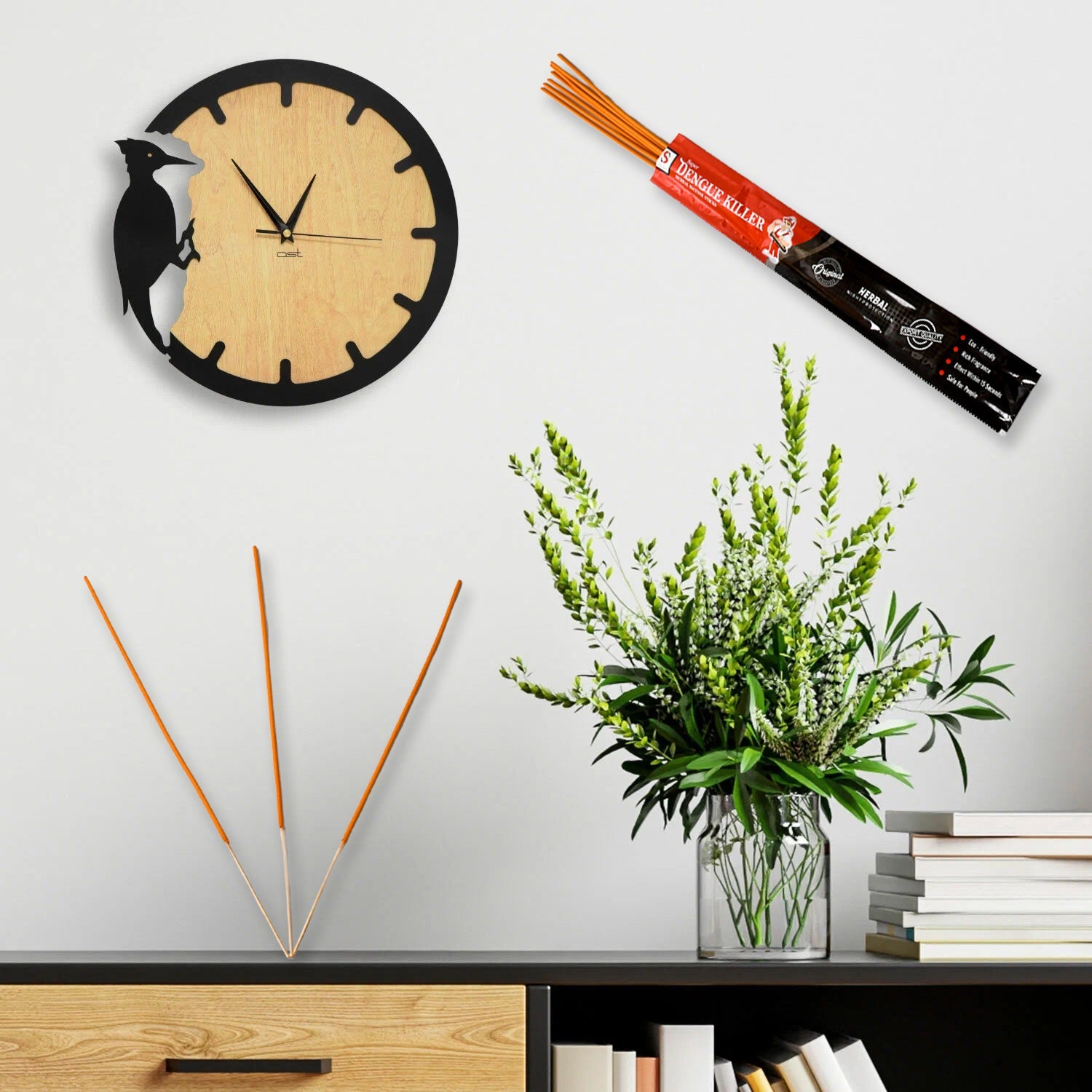 Mosquito Agarbatti Stick Herbal Mosquito Agarbatti  (1 Packet  10 Sticks) (Incense Stick) Wukusy