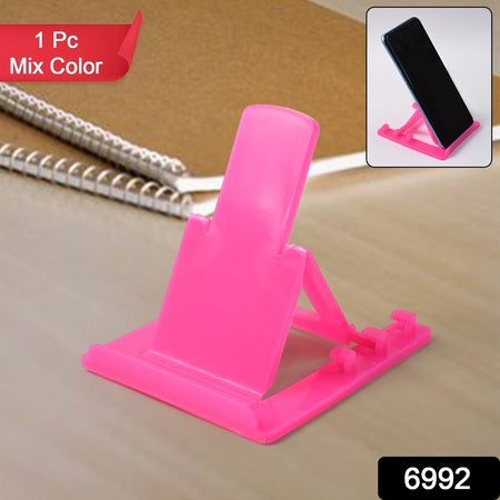 Adjustable Foldable Plastic Mobile Phone Stand Holder (1 Pc) Wukusy
