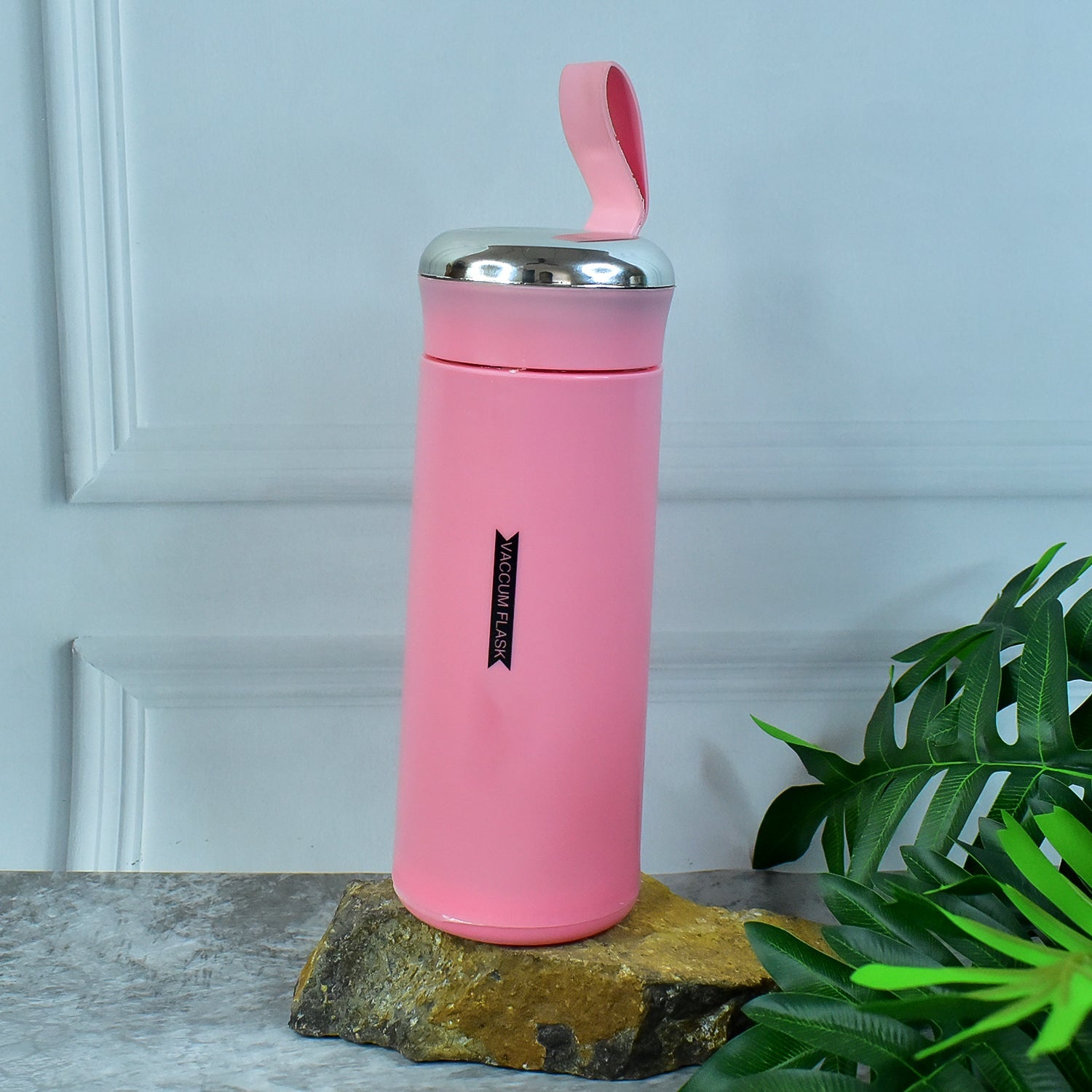 Water Bottle 400ml Leak Proof Glass Water Bottle With Daily Water Intake For Gym And Children Nice Bottle (1 Pc  Pink Color) Wukusy