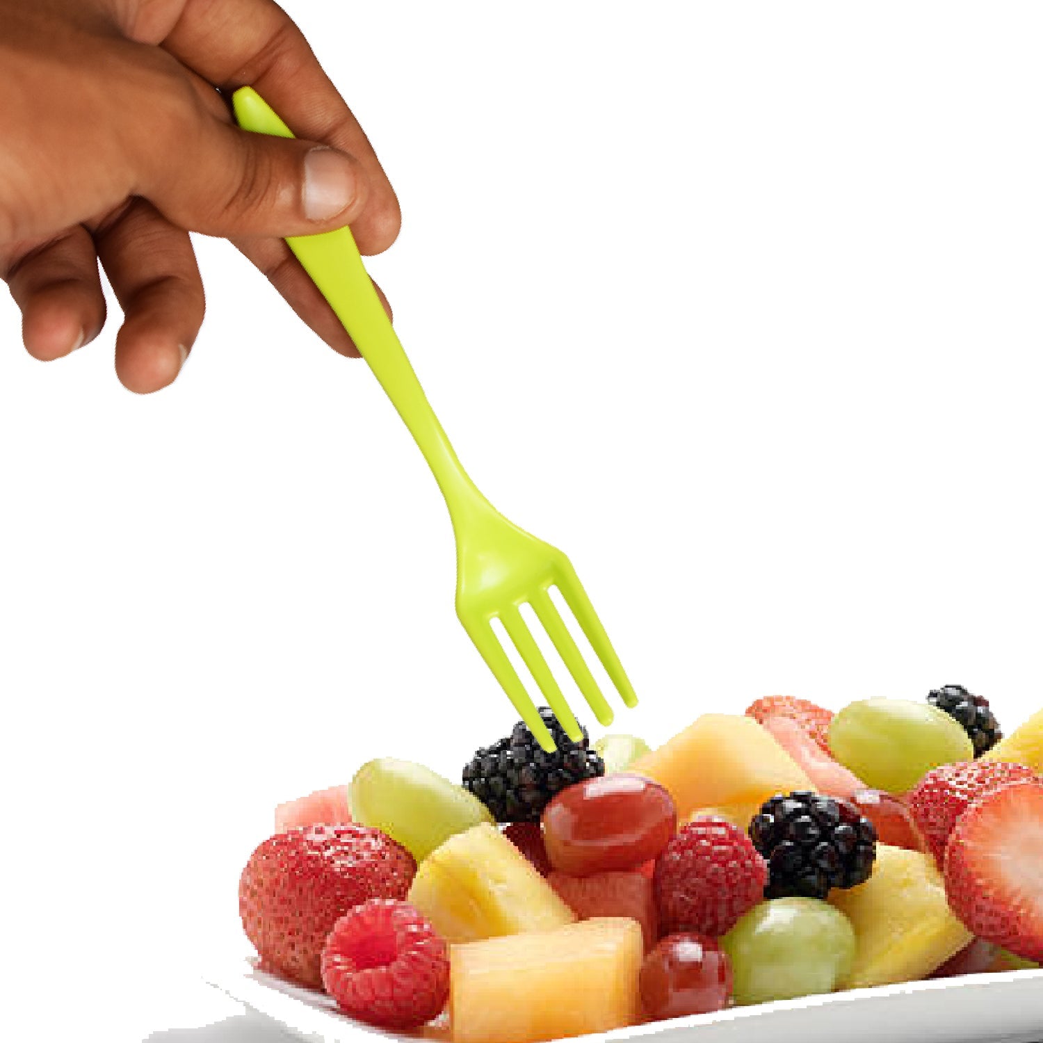 2839 Small Plastic 6pc Serving Fork Set For Kitchen Wukusy