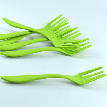 2839 Small Plastic 6pc Serving Fork Set For Kitchen Wukusy