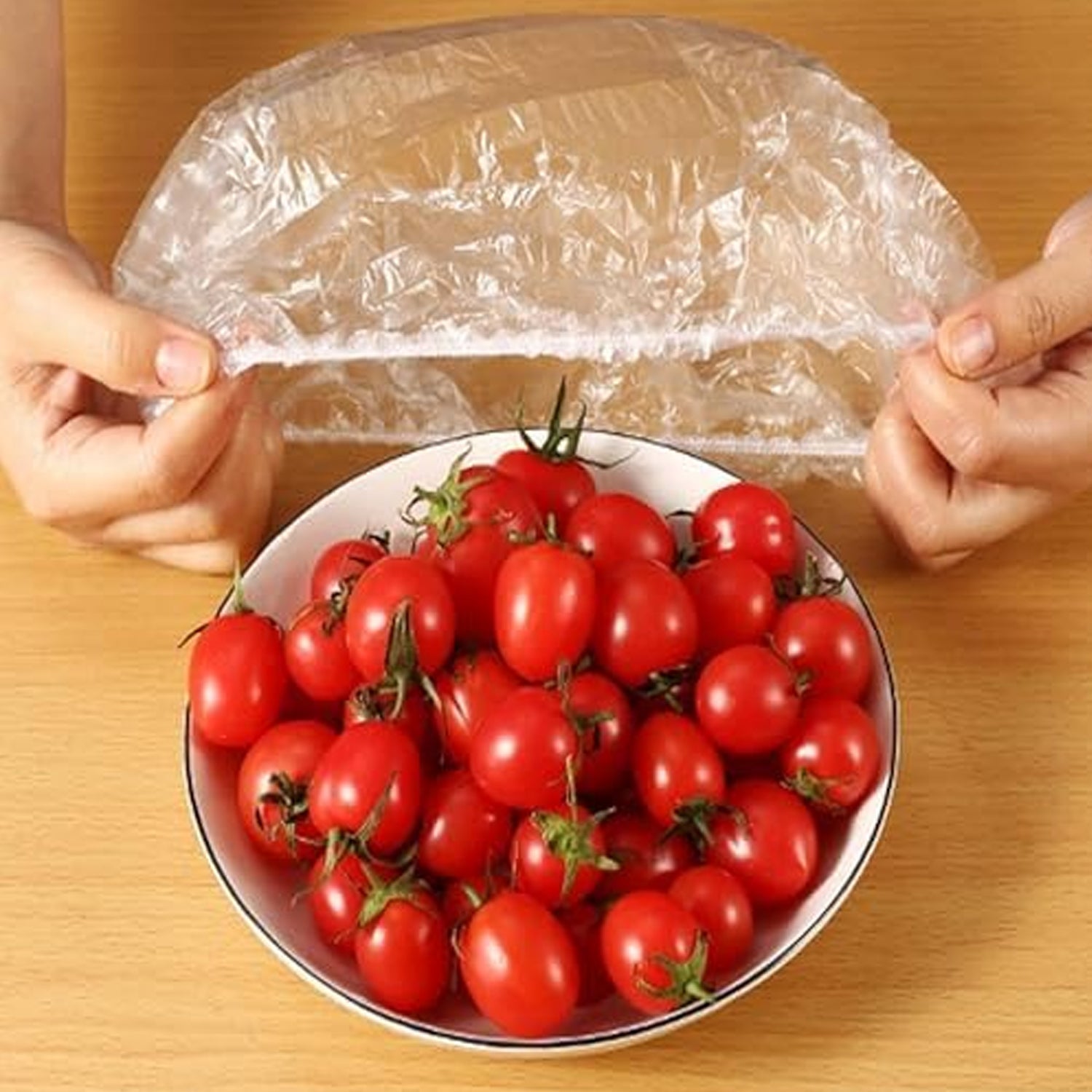 Disposable Elastic Food Storage Covers Bag (100 Pcs Set  Big) Wukusy