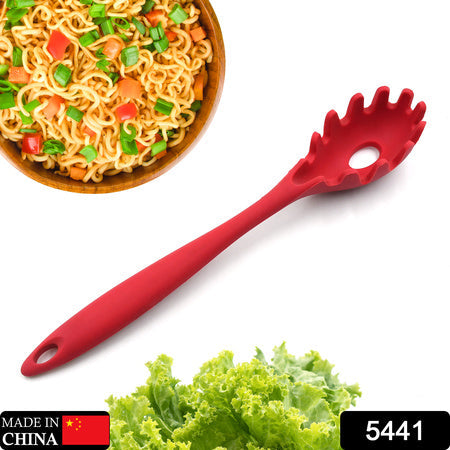 5441 Pasta Fork Silicone Cookware Spaghetti Strainer Server Spoon No Hurt The Pot High Temperature Resistant Nonslip. Wukusy