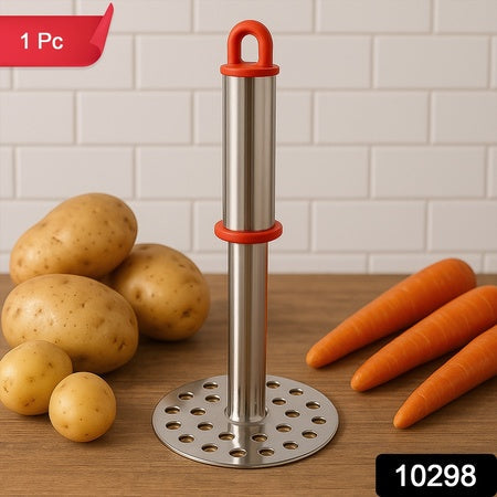 Stainless Steel Potato Masher With Ergonomic Handle (17cm  1 Pc) Wukusy