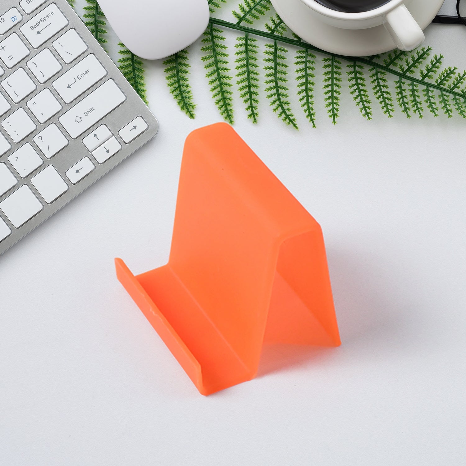 Durable Plastic Mobile Phone Stand With Angled Support (1 Pc  Mix Color) Wukusy