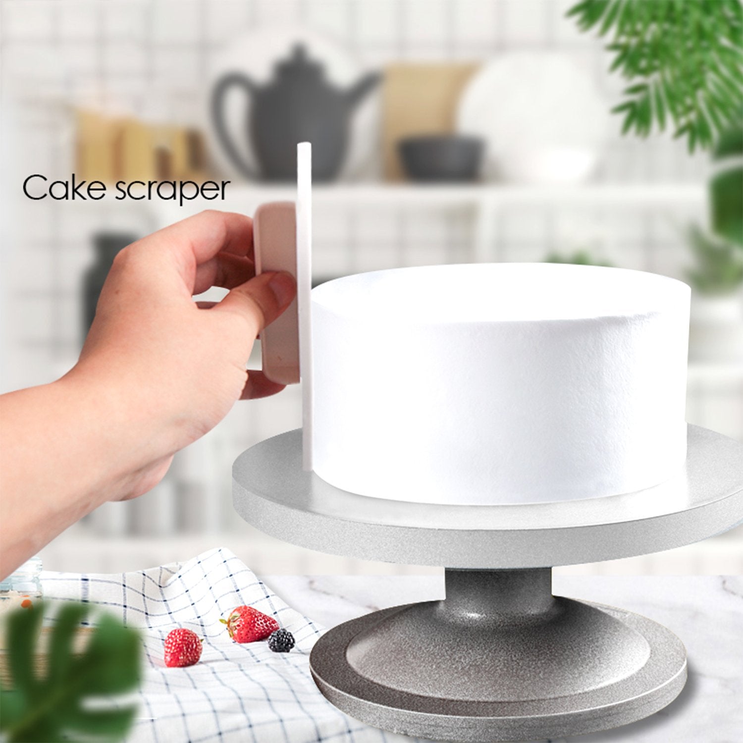 4689 Plastic Cake Candy Pastry Decorating Baking Icing Smoother Wukusy