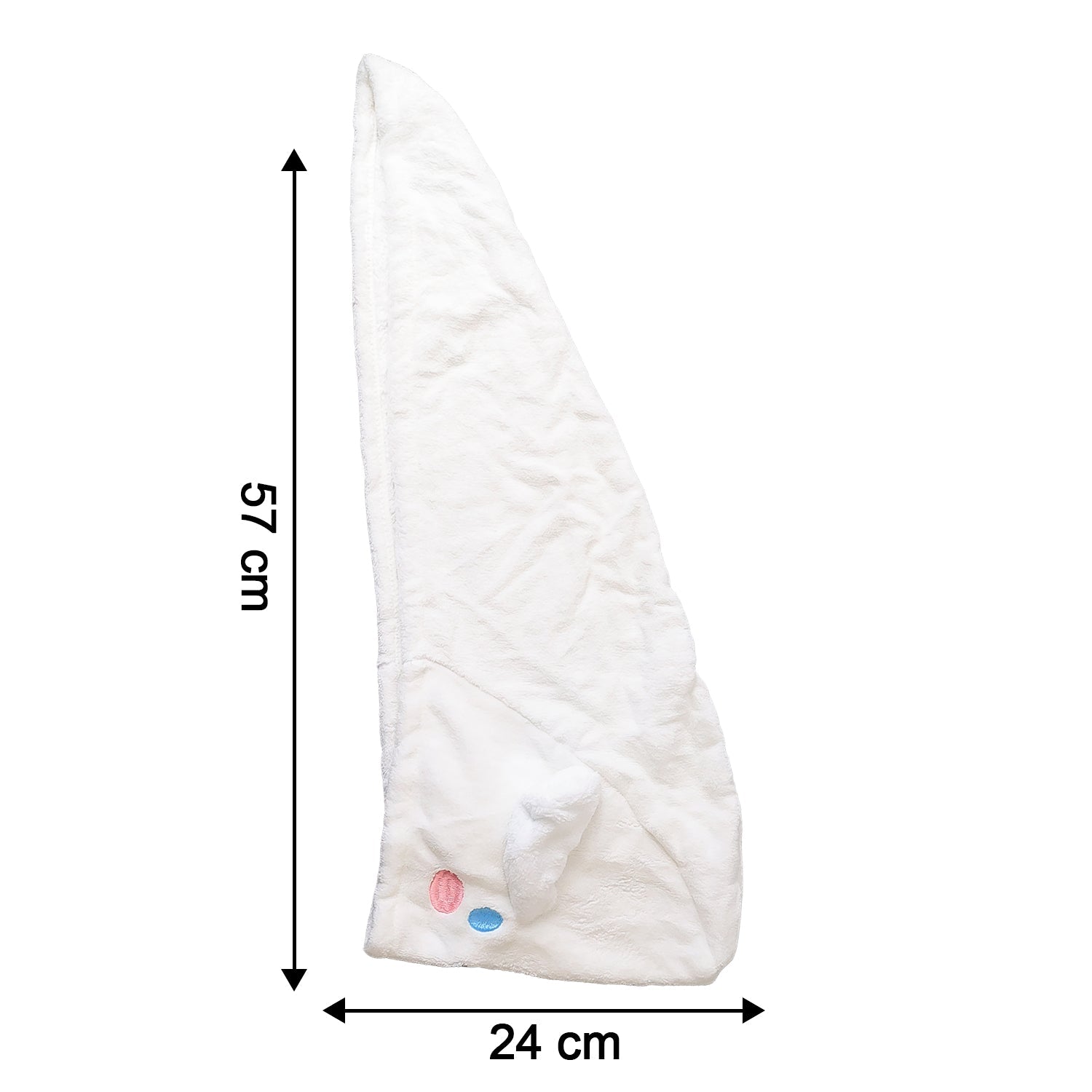 Premium Soft Microfiber Hair Drying Towel Wrap With Button (1 Pc) Wukusy
