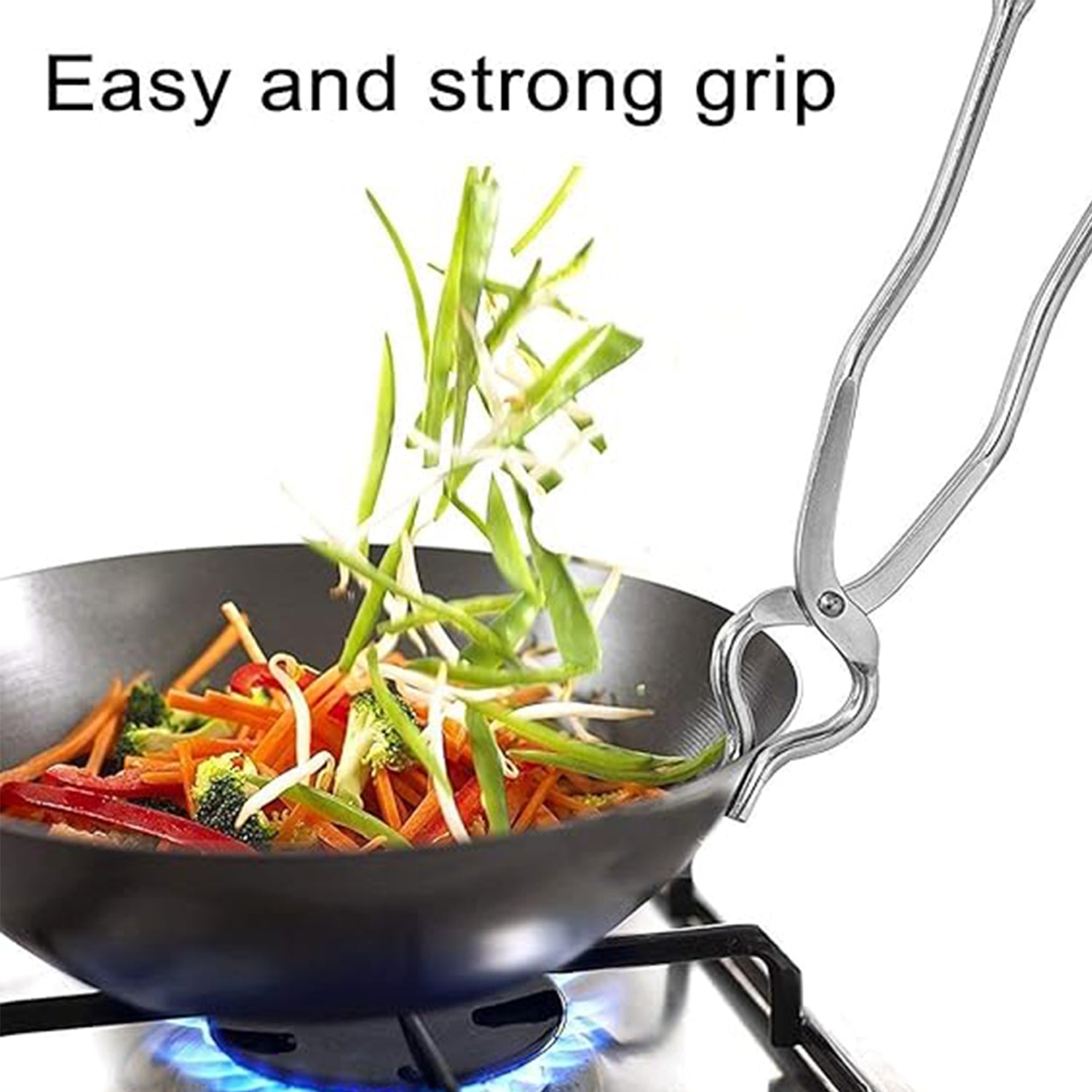 Apex Full Round Sansi  Heavy-duty Stainless Steel Pakkad  Strong Grip (1 Pc) Wukusy