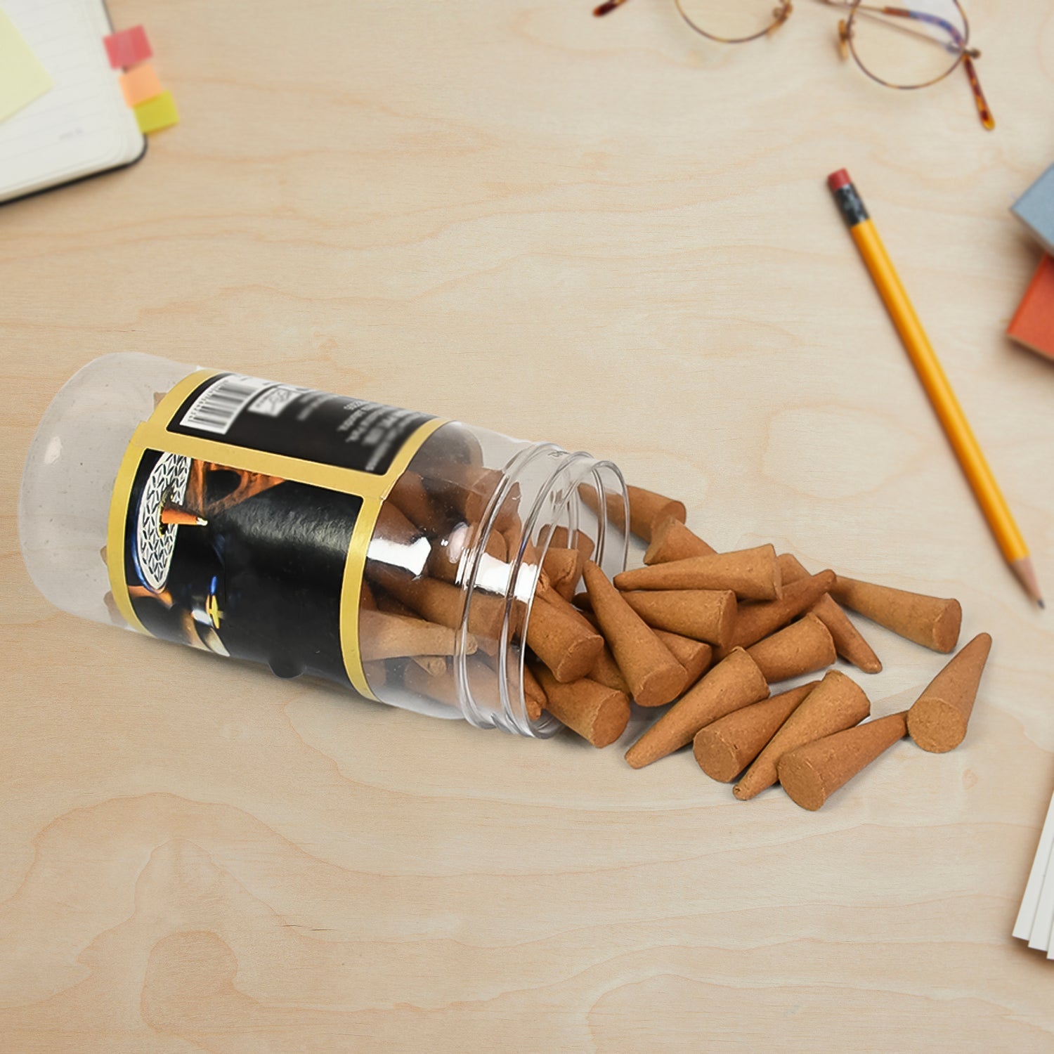 Dark Rose Dhoop Cones Premium Dark Rose Dhoop (120 Gm.) Wukusy