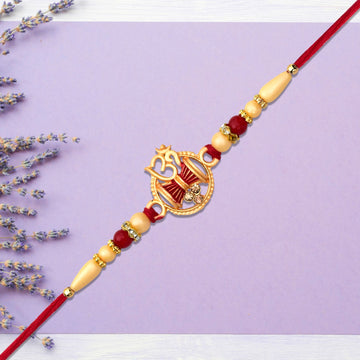 Designer Om Rakhi With Damru Wukusy