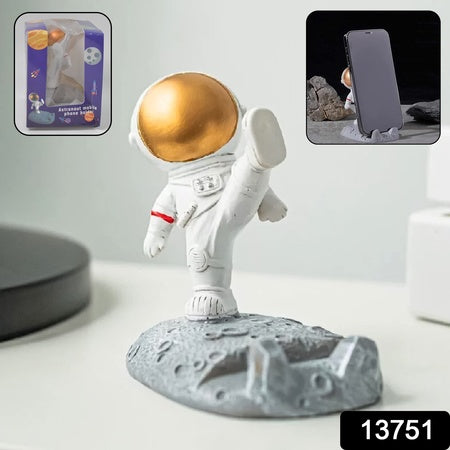 Mobile Holder Astronaut Phone Stand Planet Creative Fun 3d Design (1 Pc) Wukusy