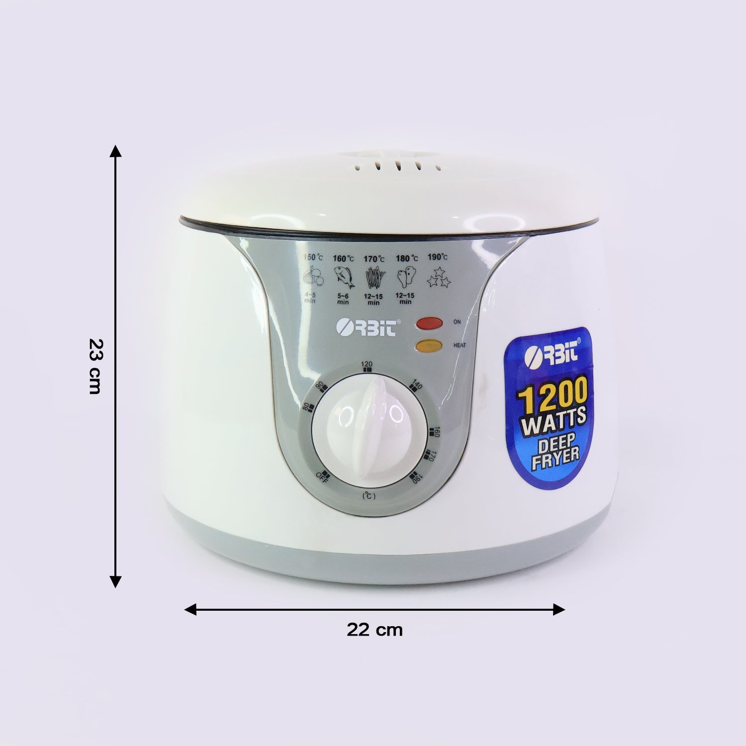 Orbit Adjustable Electric Deep Fryer - 1200w Wukusy