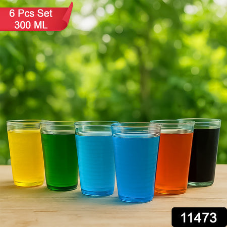 Apex Pyramid Ringo Plastic Glass  300ml Approx  Durable Crystal-clear Tumbler Wukusy