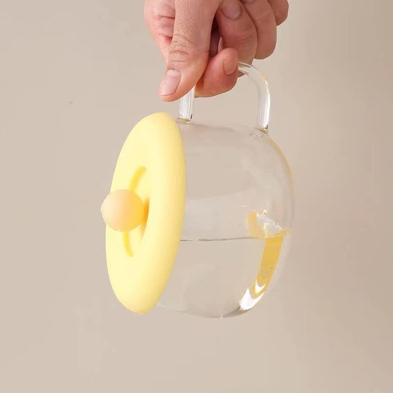 Cup  Mug Lid Dust Proof Silicone Rubber Airtight Seal (Cup  Spoon Not Included Only Lid 1 Pc) Wukusy