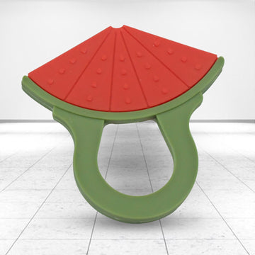 Baby Silicone Teether Fruit Teether For Toddlers100 Food Grade Silicone Teether Non-toxic  Latex Free Suitable For Kids Above 3 Months - Grapes Banana Watermelon (1 Pc ) Wukusy