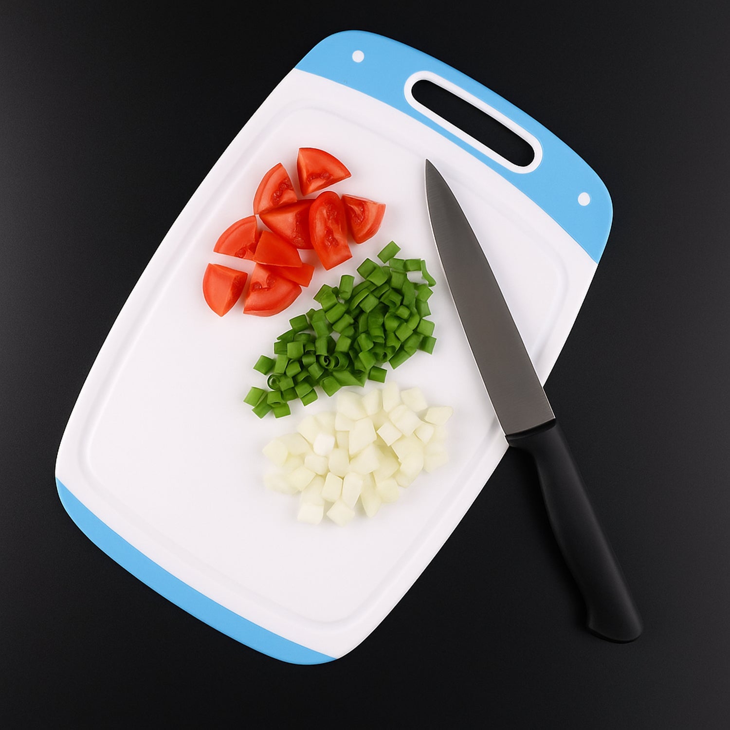 Ganesh Vegetables And Fruits Cutting Chopping Board Plastic Chopper Cutter Board (1 Pc) Wukusy