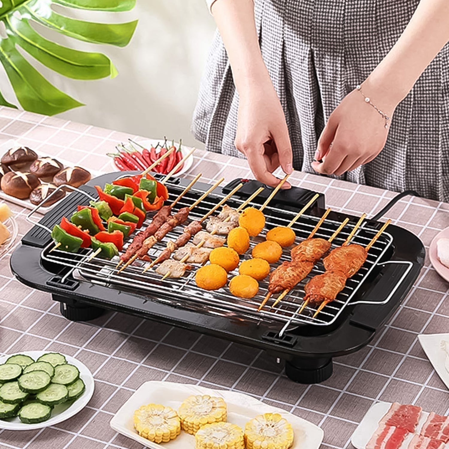 Electric Barbecue Grill 2000w (1 Pc) Wukusy