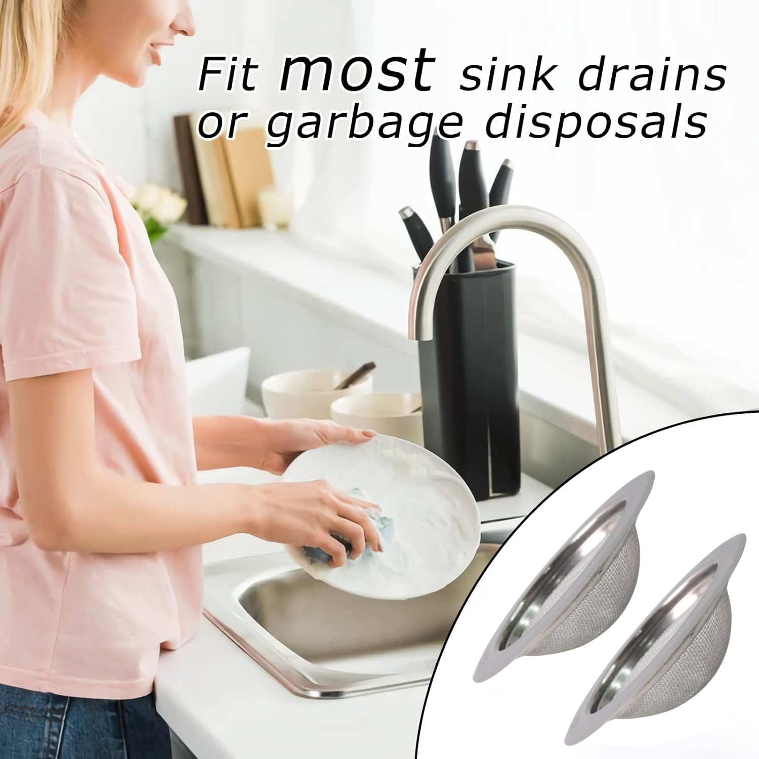 Supermom Stainless Steel Sink Strainer (1 Pc) Wukusy