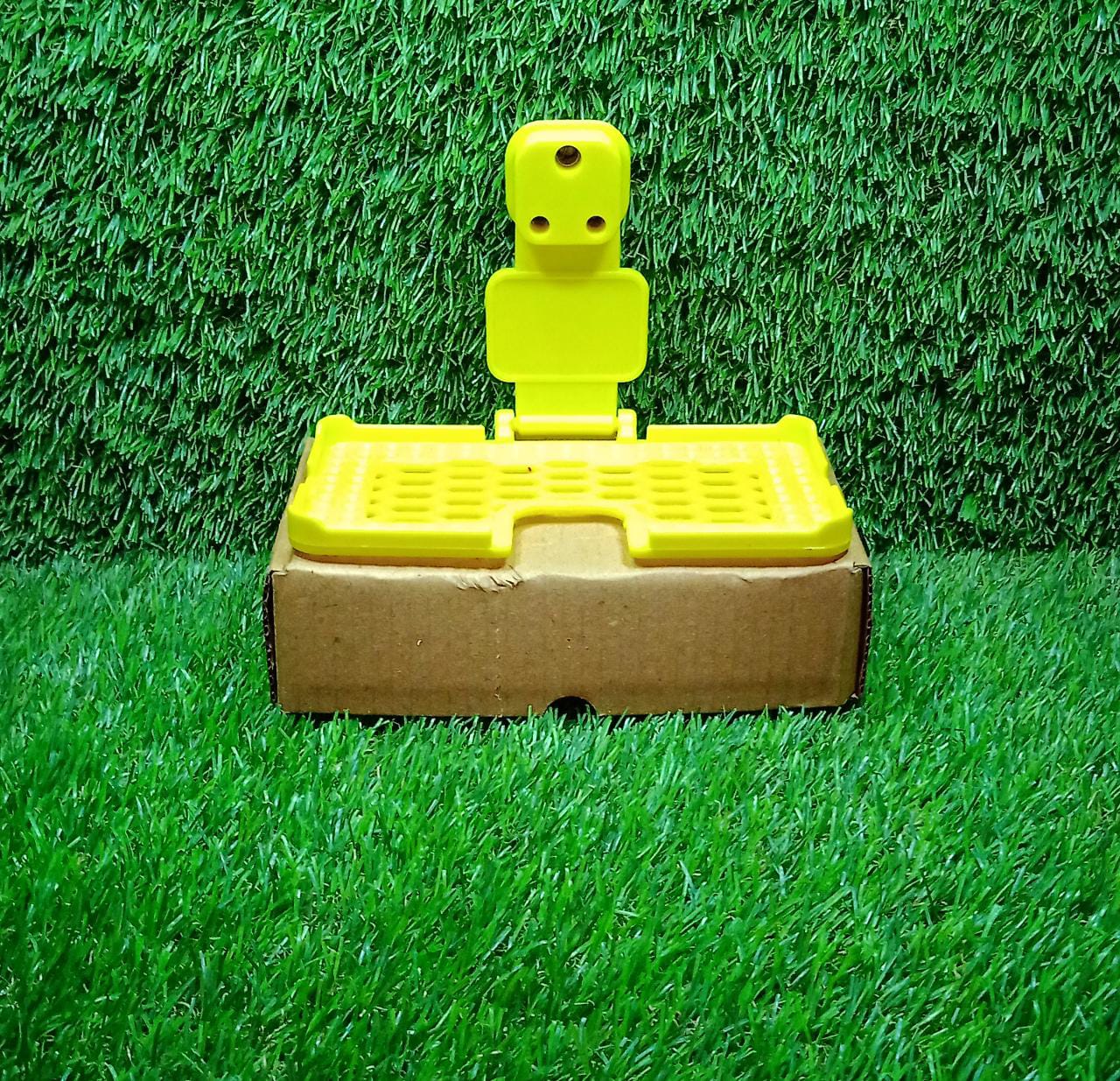 6498 Multi-purpose Wall Holder Stand For Charging Mobile Just Fit In Socket And Hang (Yellow) Wukusy