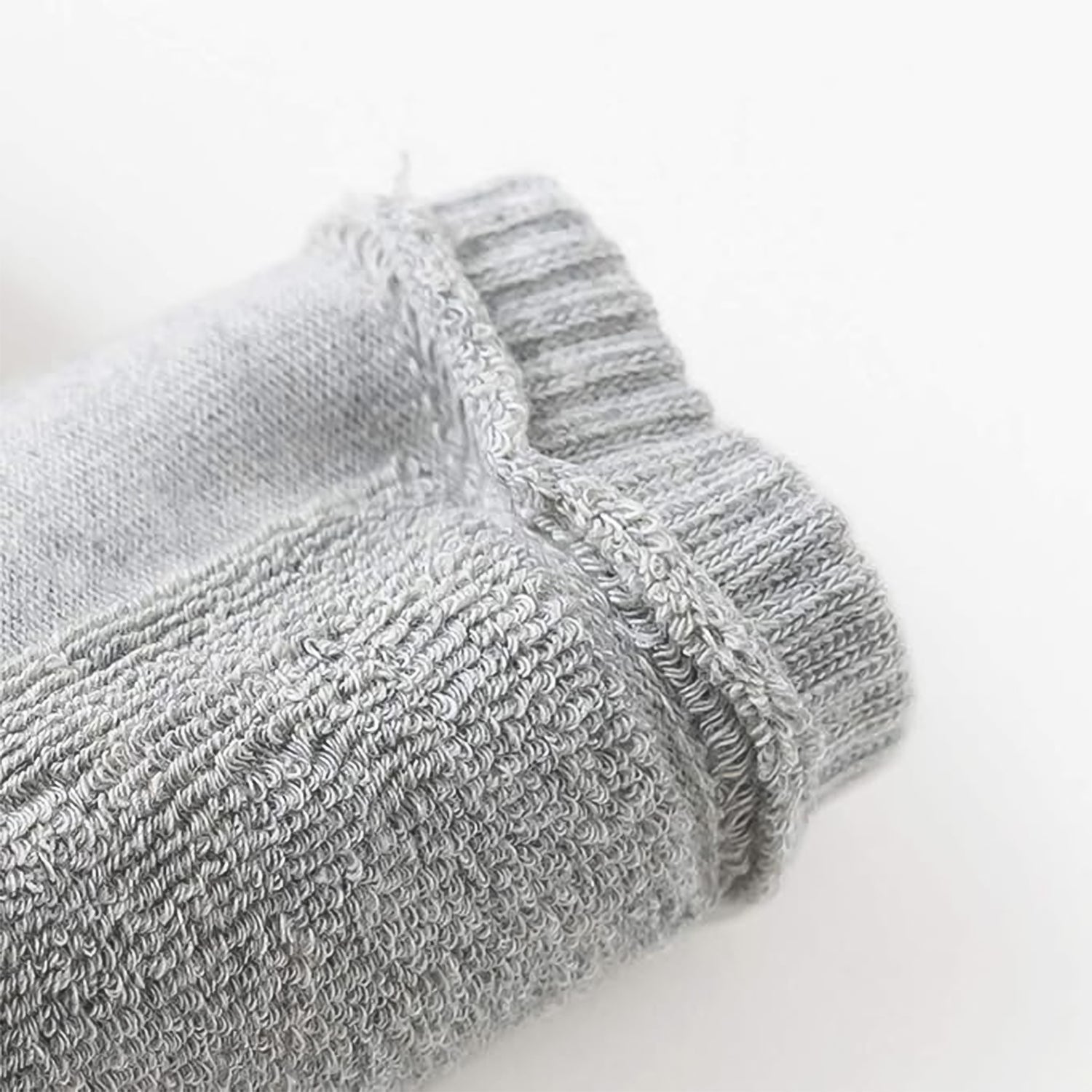 Light Grey Toddler Wool Knit Leg Warmer (Knee Guard) Wukusy
