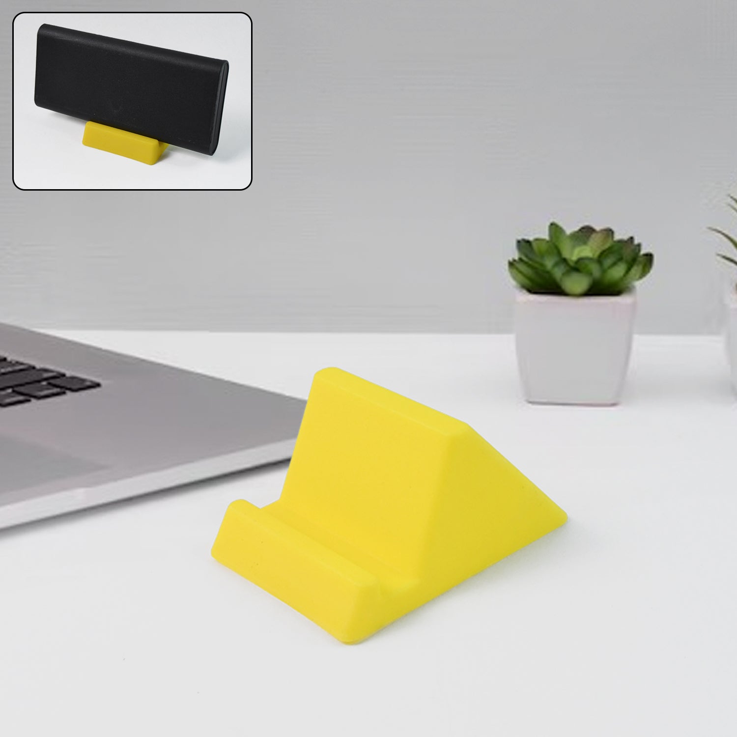 Compact Plastic Mobile Phone Holder Stand (1 Pc  Mix Color) Wukusy