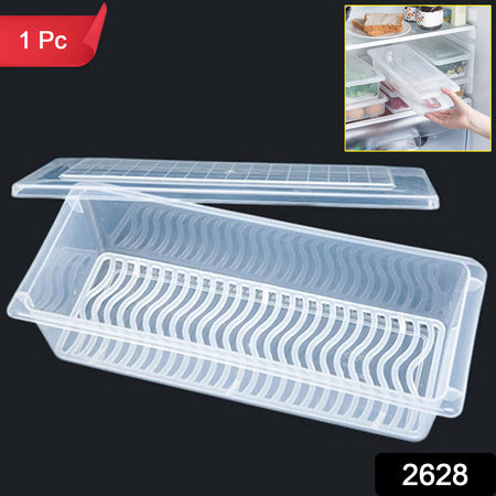 2628 Food Storage Container With Removable Drain Plate And Lid 1500 Ml (Pack Of 1 Pc) Wukusy