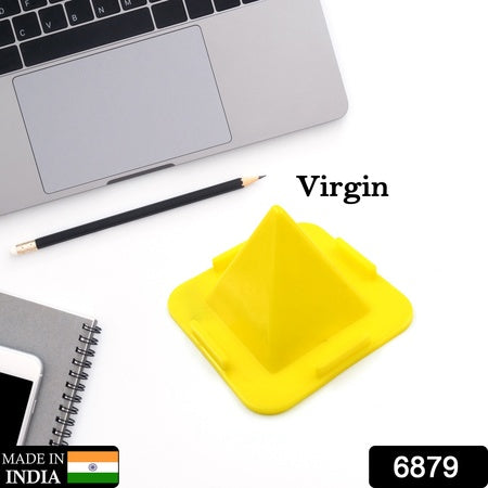 6879 Virgin Mobile Accessories Universal Portable Four-sided Pyramid Shape Desktop Table Mobile Holder Stand For Car Dashboard Recording On Desk Vent Office Holder Wukusy